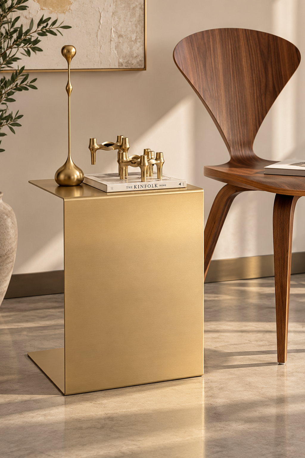 Gold C tipi yan sehpa – ürün görünümü